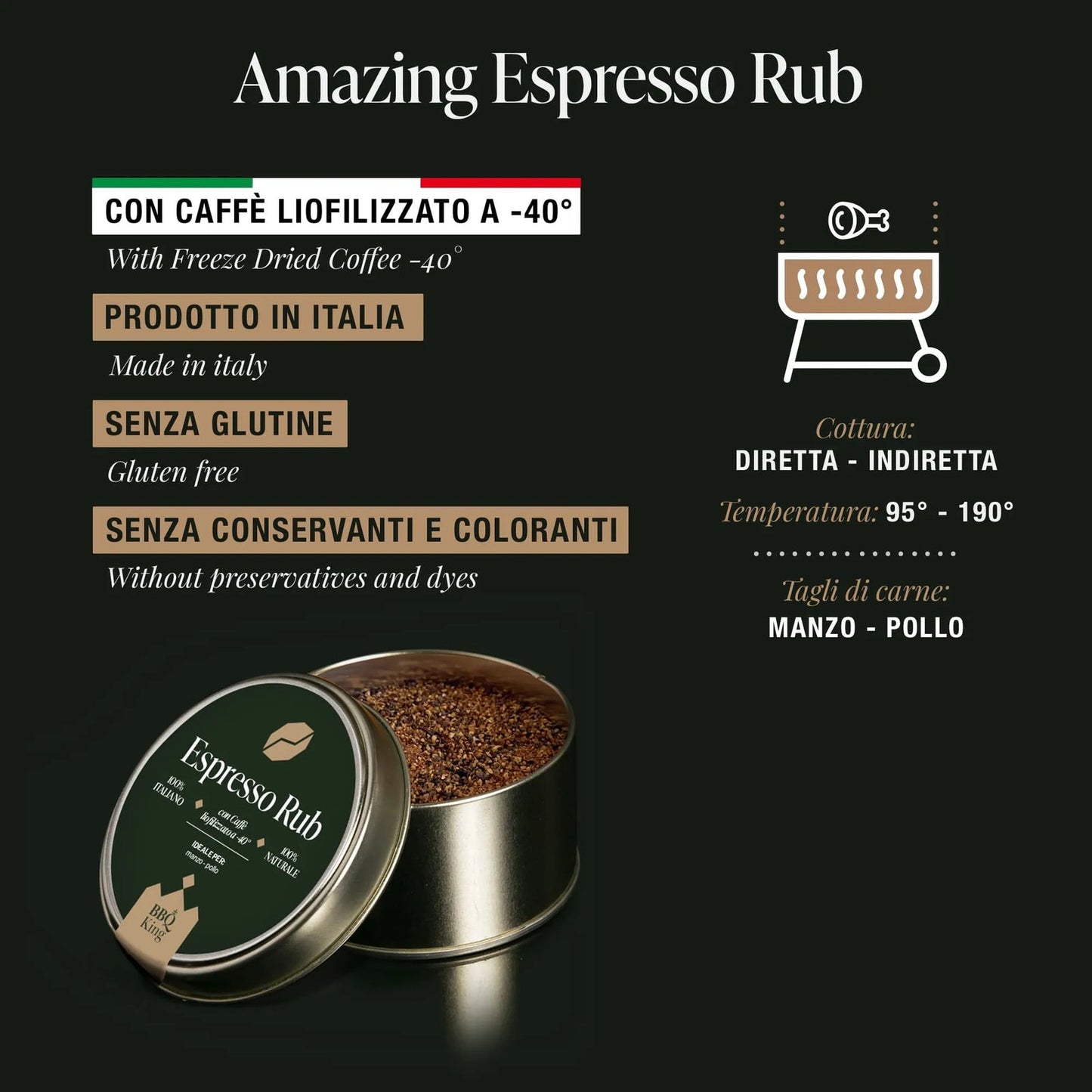 Bbq King Espresso Rub 220Gr