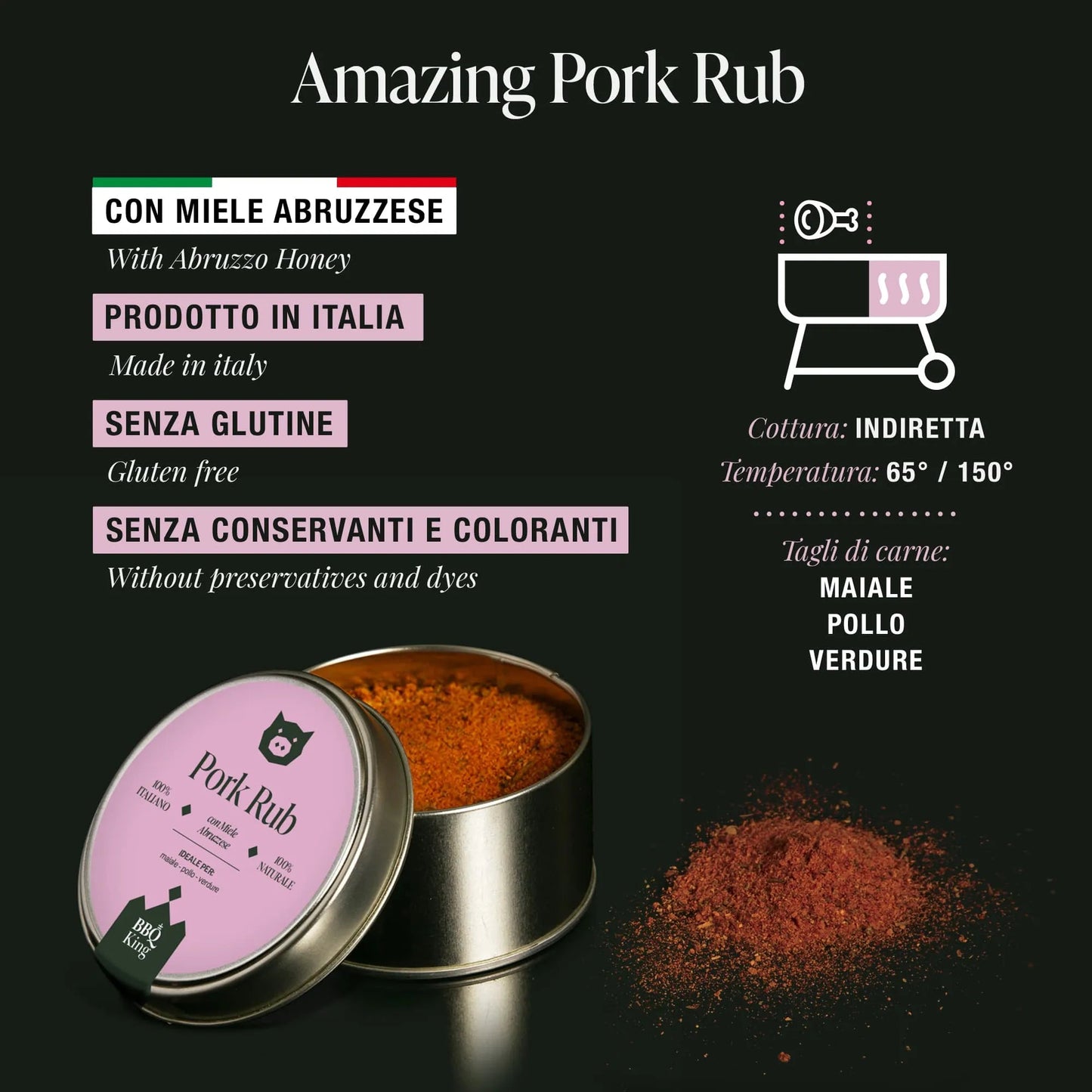 Bbq King Pork Rub 220Gr